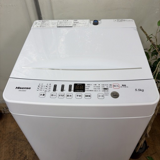 【?買取市場 6ヶ月保証】R075 ☀️ Hisense / ハイセンス 洗濯機（洗濯5.5㎏) 20年製 HW-E5503 ⭐ 動作