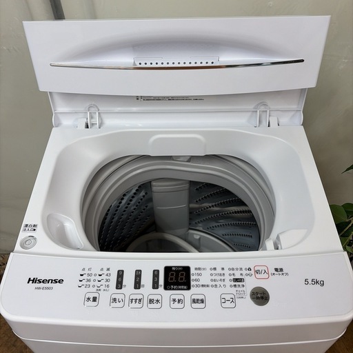 【?買取市場 6ヶ月保証】R075 ☀️ Hisense / ハイセンス 洗濯機（洗濯5.5㎏) 20年製 HW-E5503 ⭐ 動作