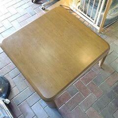 滝口木材 家具調こたつ TM41 こたつ 80 ブラウン系 幅80cm 正方形 コタツ 炬燵 2023年製 札幌市東区 新道東店の画像