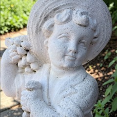 ガーデンオーナメント 石像 アンティーク風オブジェ 高さ約70㎝ 3Dの画像