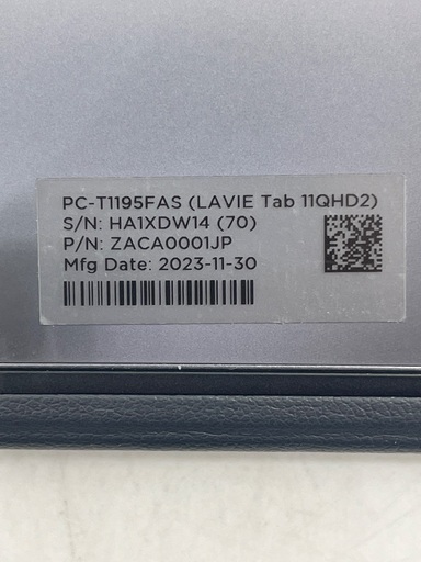 【トレファク足立扇店】ﾀﾌﾞﾚｯﾄPC NEC LAVIE Tab PC-T1195FAS 256GB ｷｰﾎﾞｰﾄﾞ･ﾃﾞｼﾞﾀﾙﾍ