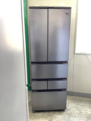 安心の６ヶ月保証付き！！　SHARP 　6ドア冷蔵庫　SJ-MF46J-H  2022年製　457L