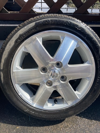 最終値下げ　スズキ純正 14インチ アルミホイール 4本ポテンザタイヤ付 165/55R14