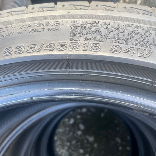 235/45R18 94W BRIDGESTONE タイヤ4本