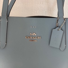 コーチ　トートバッグ　水色　ショルダーバック　バック
の画像