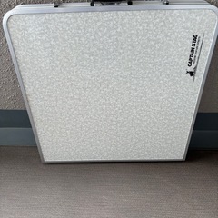 【中古】キャプテンスタッグ　ラフォーレ アルミツーウェイテーブル （アジャスター付）<M＞120✕60cmの画像
