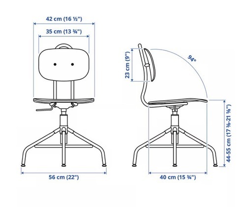 IKEA KULLABERG   2脚セット