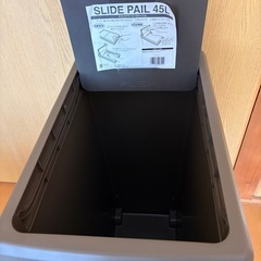 平和工業　スライドペール　ゴミ箱　45L ブラウン　
未使用①の画像
