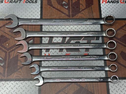 【中古】スナップオン Snap-on SOEXM11～18 コンビレンチ 6点セット【ハンズクラフト佐賀】