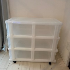 【無料】無印良品 衣装ケース3段×2個セットの画像