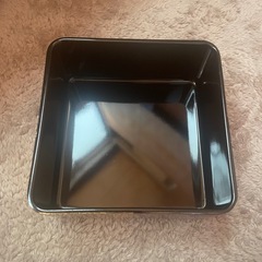 紫金色四角形重箱 一段 外箱付きの画像