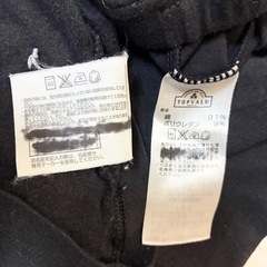 イオン トップバリュ インナー シャツ スパッツ 120cm 黒 一分丈の画像