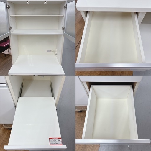 【?買取市場 柴田店】 I760 ? ジモティー限定価格！ NITORI キッチンボード 食器棚 ⭐ クリーニング済