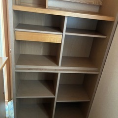 組み替えデスク　机　本棚　キャビネットの画像