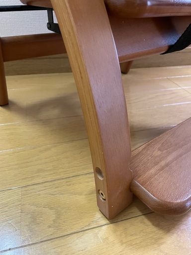 大和屋　木製　ローチェア　折りたたみ式