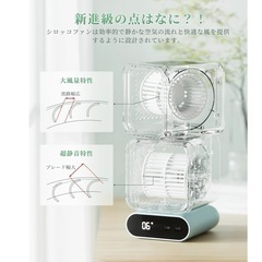 卓上扇風機 小型扇風機　サーキュレーター　DCモーター 静音 自動首振りの画像