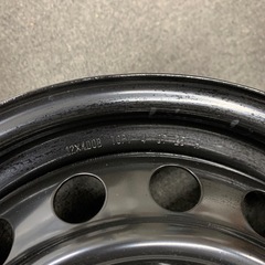 新車外しトヨタ　 ピクシスバン13インチ純正鉄っちんホイール4本 の画像