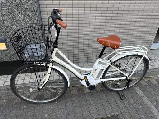 26インチ　YAMAHA　PAS　Ami電動アシスト自転車　ホワイト