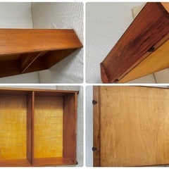 木製2段オープンシェルフ飾り棚　軽め　吊下げ棚キッチン　インテリア　ガーデニングの画像