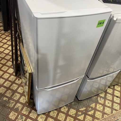 YAMZEN 2ドア冷蔵庫　2021年製　YFR-F140　一か月保証付き　【リサイクルショップ道楽屋】
