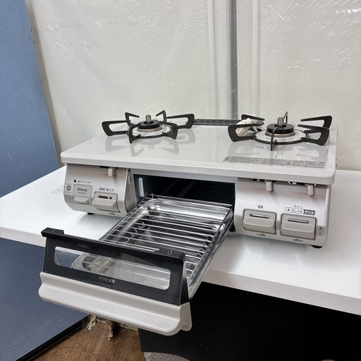 【?買取市場 6カ月保証】S714 ⭐ Rinnai ❘リンナイ 都市ガスコンロ 左強火力 25年製 RTE597BEL ⭐ 動作確認