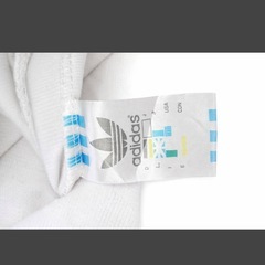 adidas originals トラックジャケット 白×ゴールド メンズLの画像