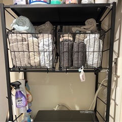 洗濯機ラック    ランドリーラックの画像