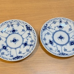 A8124【ロイヤルコペンハーゲン】ブルーフルーテッド ハーフレース カップ＆ソーサー 1客 ソーサーの画像