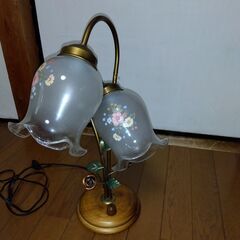 アンティーク　電気スタンド照明器具　40W2灯の画像
