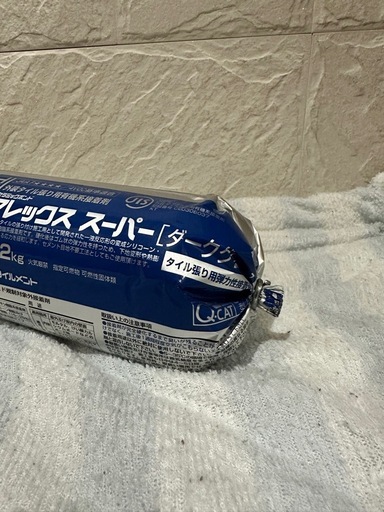 未開封 6本 セラミックポンド フレックスーパー ダークグレー 外装タイル用接着剤 JIS規格適合 4VOC DIY