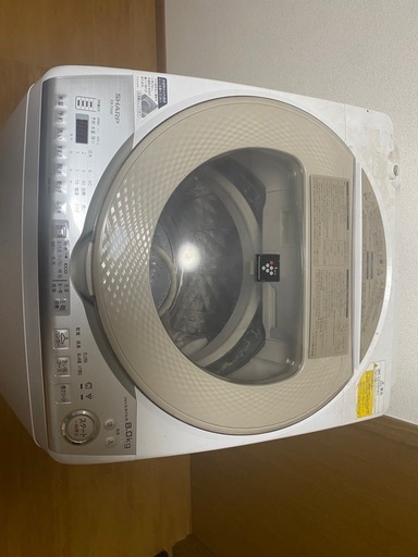 急募！シャープ 2017年 8.0kg EX-TX88-N 乾燥機能付き 洗濯機