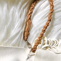 世界で一点のみ！ohsis made／インディアンフリンジポシェット〜未使用ヴィンテージの画像