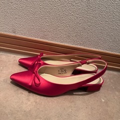 リボン　バレエシューズの画像