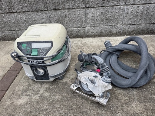 ハイコーキ　集塵機、ホース、丸ノコセット