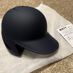 ZETT BHL308 ヘルメット 片耳  つや消し マット ネイビー Lサイズ 左打者の画像
