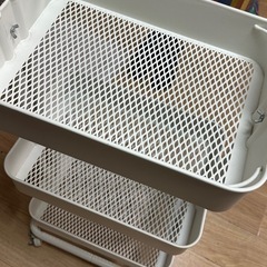 3段ワゴン キャスター付き 収納ラックの画像