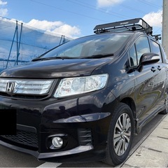 フリードスパイク　ハイブリッド　両側パワスラ　CART バスケット　スタッドレス付きの画像