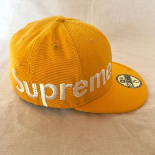 極美品 Supreme 10ss New Era サイドロゴ 7 3/8