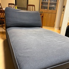 IKEAソファベッド　寝椅子の画像