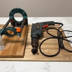 お手渡し限定 電動穴あけドリル日立工機FDV 15Vとドリルガイドの画像