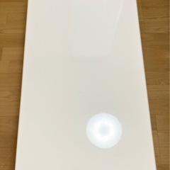 ローテーブル.引き出し付.鏡面ホワイトの画像