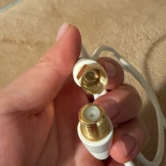 テレビアンテナケーブル2M+延長ケーブル1Mの画像