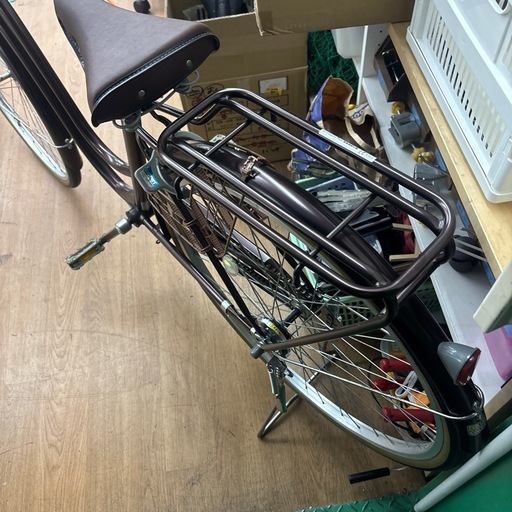 ☆ドリーム荒牧店☆ジモティー割引有☆【クリーニング済み】27インチシティサイクル/茶系