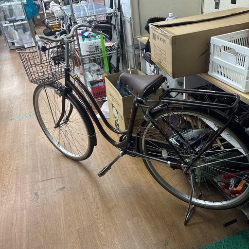 ☆ドリーム荒牧店☆ジモティー割引有☆【クリーニング済み】27インチシティサイクル/茶系