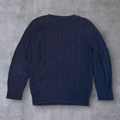POLO RALPH LAUREN コットンニット 6 ネイビー 120/60の画像