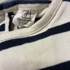 dev!rock  130サイズ　Tシャツ　バックリボン×ボーダーの画像