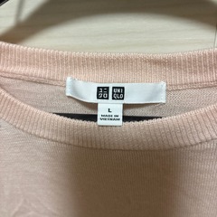UNIQLO Lサイズ　ピンク 長袖セーターの画像