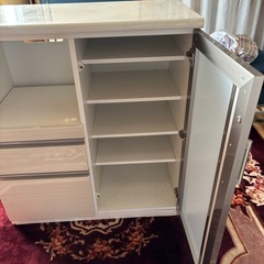 ニトリキッチンカウンター　レンジ台の画像