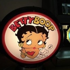 大きなBETTY BOOP ベティちゃん ガソリン給油機 ガソライト ライト レトロ 照明 アメリカ雑貨 アメリカン雑貨 の画像