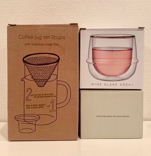新品 KINTO コーヒージャグ ＋ グラス ＋ キャニスター